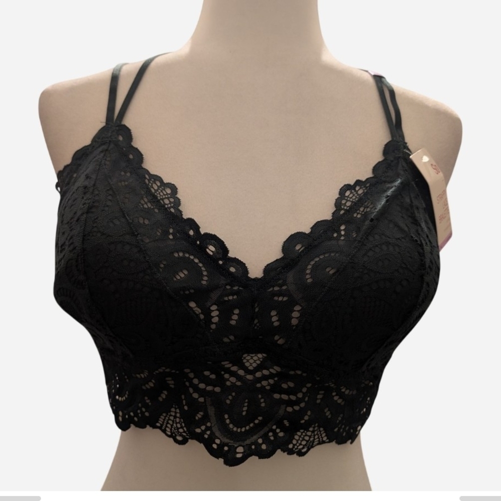 So Black Lace Bralette